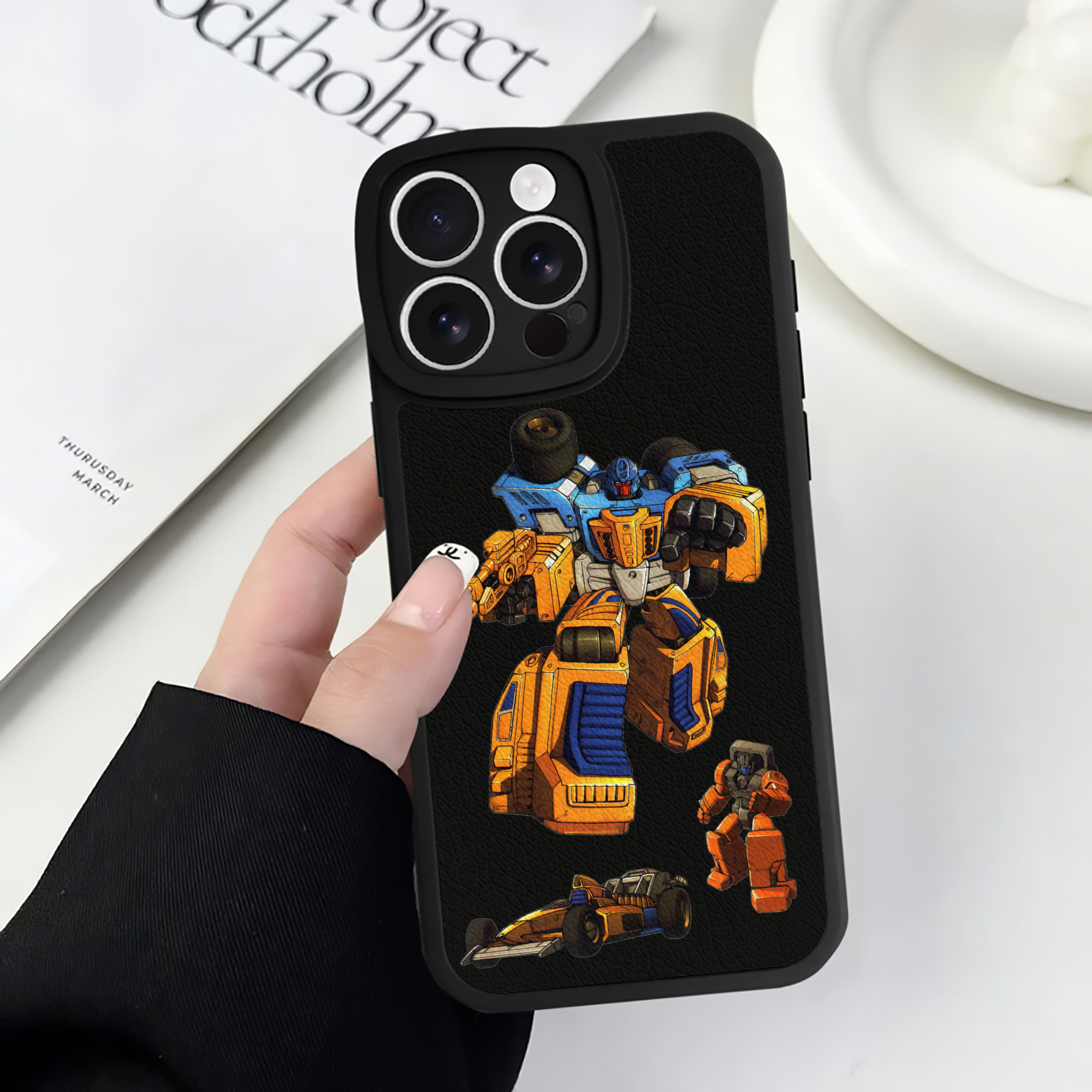 （画像用）  【iPhone 16シリーズ対応】シリコンスマホケース（レザー調） 材質：シリコン